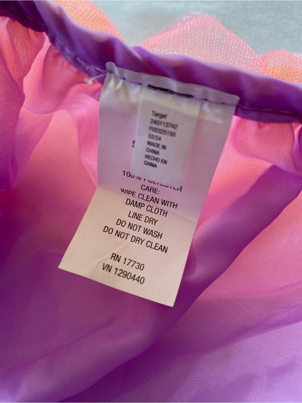 NWOT Halloween Multicolored Tulle Ruffled Kids Skirt Costume Size Medium - Picture 5 of 6